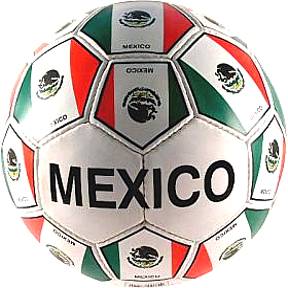 Full Size Soccer Ball 2 Ply Mexico Flag
