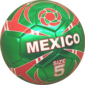 Official Size 4ply Soccer Ball Mexico Green Red