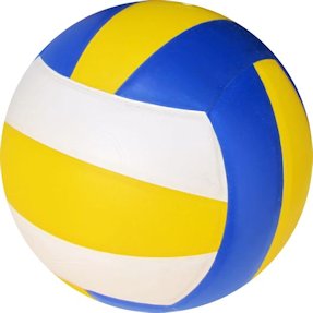 Blue Yellow White, Soft Touch Volleyball