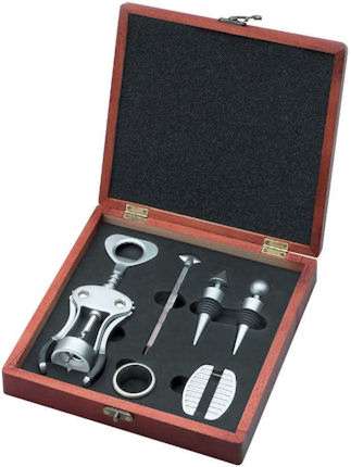 Executive Wine Set Wood Box