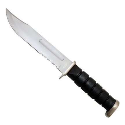 12 Inch K-Bar Style Knife Rubber Handle