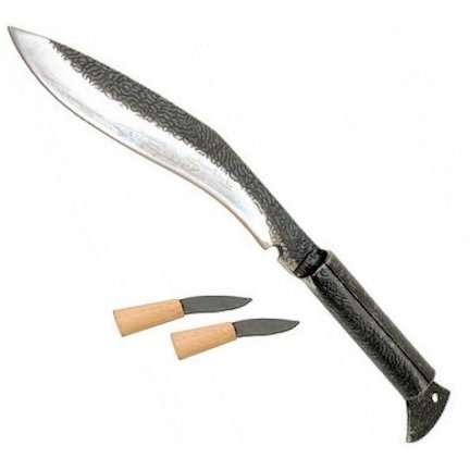 14 Inch Forged Gurkha Knife W/ Sheath & Small Knives