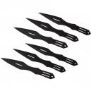 6 Double Edged Throwing Knives W/ Arm Sheath 