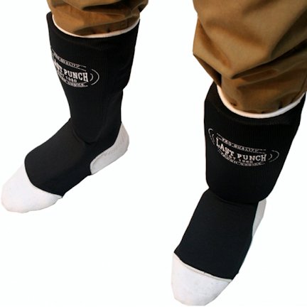 Shinguards W/ Instep Protection Black