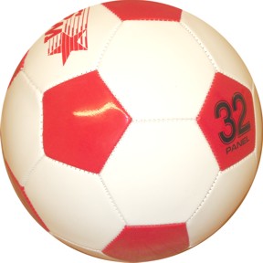 Size 2 Red & White Soccer Ball