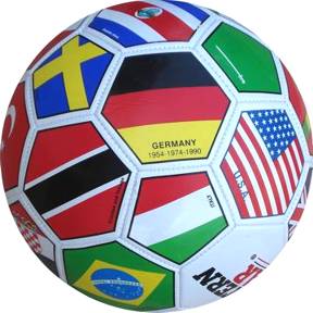 Size 2 World Flag Soccer Ball