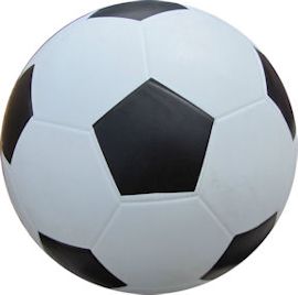 *Out of Stock* Size 4, Rubber Soccer Ball Black & White