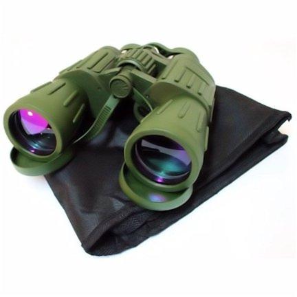 60x50 Green Binoculars W/ Bag