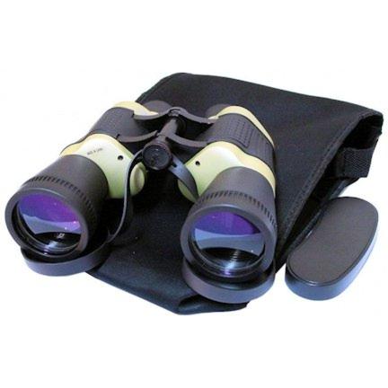 30x50 Black & Tan Free Focus Binoculars