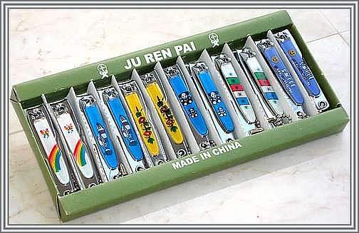 Nail Clipper (Set of 12) W/ File & Key Chains