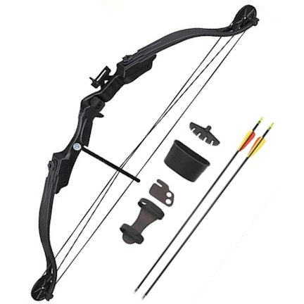 25Lb Compound Youth Bow Black