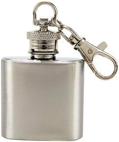 1 Oz Key Chain Stainless Flask 