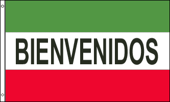 Bienvenidos Welcome 3ft x 5ft Flag