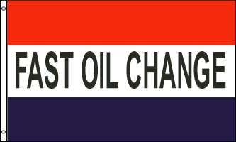 Fast Oil Change 3ft x 5ft Flag