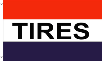 Tires 3ft x 5ft Flag