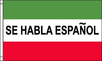 We Speak Spanish 3ft x 5ft Flag
