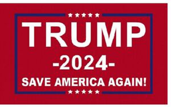 TRUMP SAVE AMERICA 2024 3X5FT FLAG RED