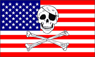 FP39U USA Skull Crossbones
