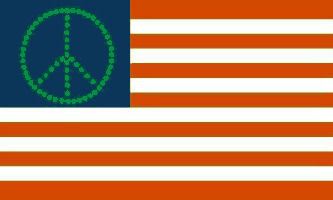 USA Peace Flag Marijuana