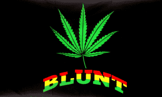 Blunt Marijuana Flag 