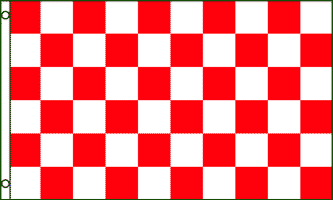 3' x 5' Flag Red & White Checkered