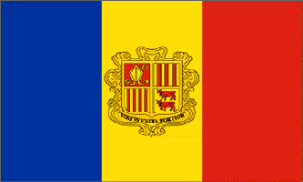 Andorra 3ft x 5ft Country Flag