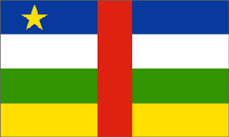 Central African Rep 3ft x 5ft Country Flag