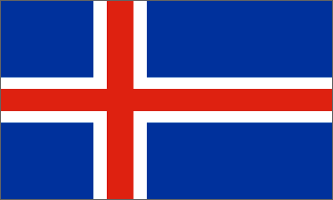 Iceland 3ft x 5ft Country Flag