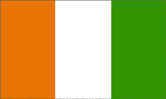 Ivory Coast 3ft x 5ft Country Flag