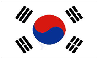 Korea South 3x5ft Polyester Flag