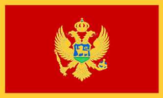 Montenegro 3ft x 5ft Country Flag
