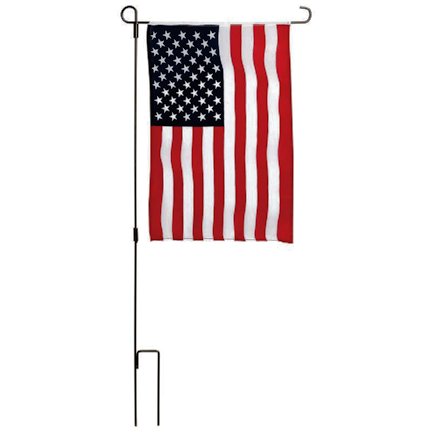USA Garden Flag W/ Metal Pole