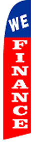 We Finance Swooper Flag