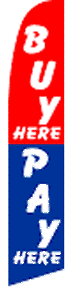 Buy Here Pay Here Swooper Flag