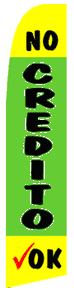 No Credito Ok Swooper Flag