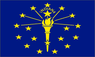 Indiana State 3ft x 5ft Flag