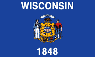 Wisconsin State 3ft x 5ft Flag