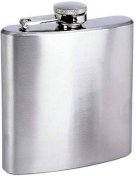 6 oz Hip Flask Brushed