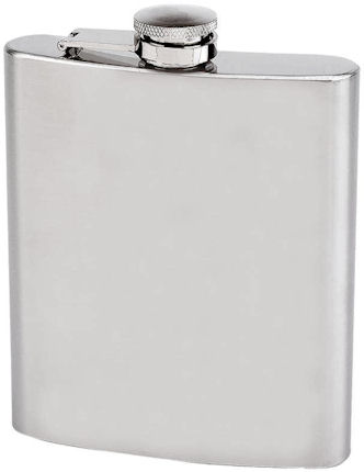 18 oz Hip Flask Brushed