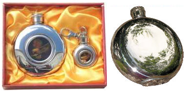 Eagle  5 oz + 1 oz Flask