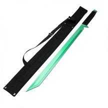 27" Green Ninja Sword Stainless Steel with Sheath