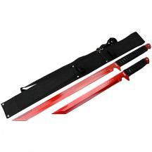 27" / 18" Stainless Steel Red Blade Sword with Sheath