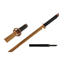 27" Stainless Steel Gold Blade Sword with Sheath