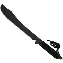 19" Ninja Black Machete Sword with Sheath