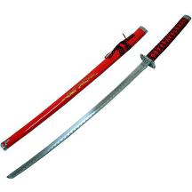 40" Red Japanese Samurai Sword Ninja with Stand