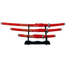 3 Pc Japanese Samurai Katana Sword Set Ninja