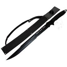 27" Wholesale Ninja Sword with Sheath Black Full Tang Sword