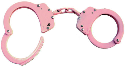 Handcuffs W/Chain Pink