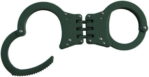 Handcuffs Hinged, Green