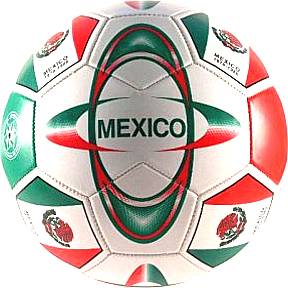 Full Size Soccer Ball 2Ply Mexico Flag